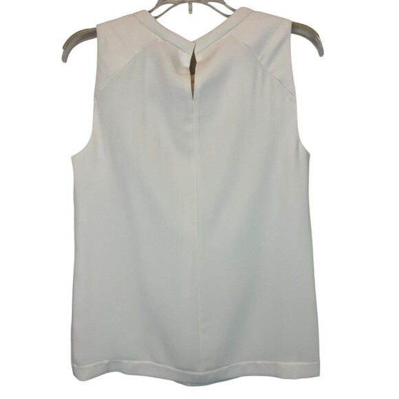 Chico's Black Label Simple Seamed Layer Tank  Size S  NWT  Ecru Shell  Office - Picture 3 of 11